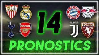  14 PRONOSTICS FOOT pour SAMEDI & DIMANCHE (Séville - Real, Bayern - Leipzig, Lille - Monaco etc..)