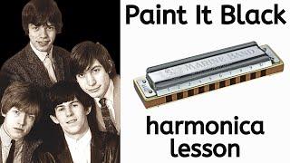 Paint It Black (Rolling Stones) - Easy Harmonica Lesson