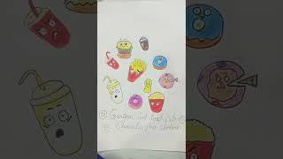 #fastfood #art #short #viral #gulnaz art and craft 