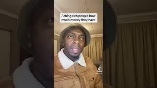 Asking rich people how much money they have. #comedy #richtv #becomerich #funny #viral