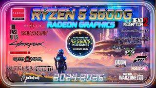 VEGA 7 in 30 GAMES | Ryzen 5 5600G |  Gaming Test in 2024