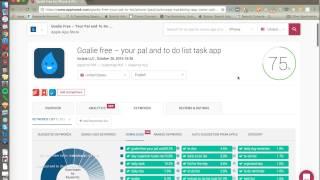 Overview of AppTweak ASO Tool demo on Goalie App