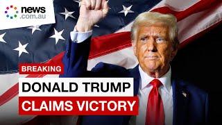 Donald Trump claims victory in US Presidential election