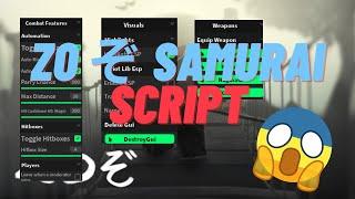 Roblox ZO ぞ Samurai OP Script | Kill Aura Auto Parry Reach Auto Block | *PASTEBIN*