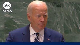 LIVE: President Biden delivers farewell speech to world leaders at UN General Assembly