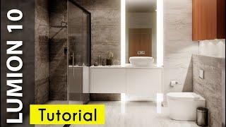 Lumion 10 Realistic Interior Tutorial #24 Bathroom