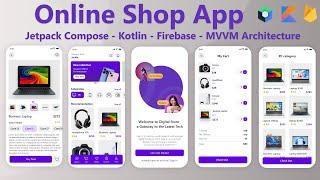 Online Shop Android Studio Project Jetpack Compose & Firebase - Ecommerce Programming