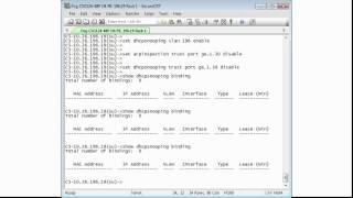 How to configure ARP Inspection and DHCP snooping