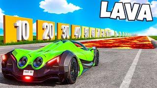 ️ EKSTREMALNE AUTA VS JAZDA PO LAVIE!? | BeamNG Drive |