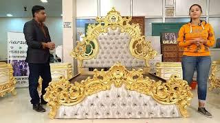 YT750 Luxurious Bedroom Furniture in Gold Designed by Aarsun | Dream into Reality