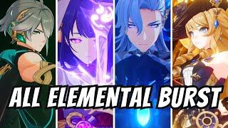 Genshin Impact - All Characters ELEMENTAL BURST Animations (4 & 5-Stars)