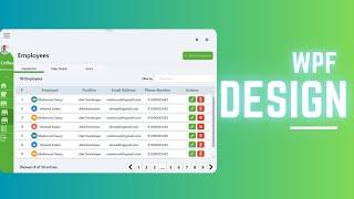 C# WPF UI | How to Design Flat Data Table Dashboard in WPF