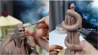 Sculpting LORD VOLDEMORT from CLAY/Лорд Волан-де-Морт с нуля из пластилина