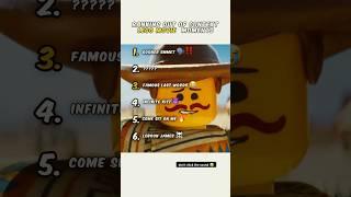 Ranking Lego Movie Incidents 