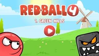 Red Ball 4 - chapter 1 - GREEN HILLS levels 1-15 + 1st BOSS battle