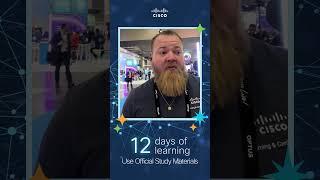 12 Days of Learning · Day 3 | Use official #Cisco study materials for your next #certification #exam