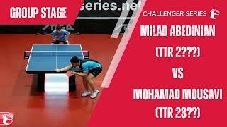 Mohamad Mousavi (TTR 2???) vs Milad Abedinian (TTR 2???) | Week 10