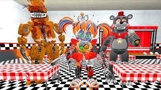 ANIMATRONICS SCARE THE SECURITY GUARD FNAF 6 Garry's Mod