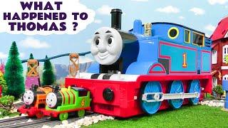 What happened to Thomas The Train in this fun toy train story?