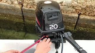 Hidea 20 hp Unboxing and Testing outboard HIDEA 20HP 2 stroke