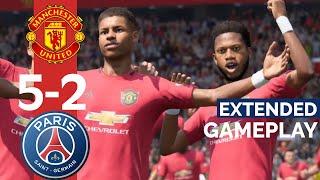 MANCHESTER UNITED VS PSG | EXTENDED GAMEPLAY | FIFA 20