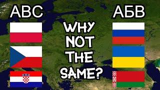 Why do Eastern European countries use different alphabets?