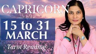 CAPRICORN Tarot reading from 16 to 31 March  2025