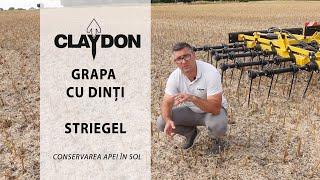 Grapa cu dinti purtata de noua metre Claydon. Striegel Claydon