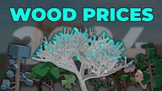 Wood Prices 2024 | Lumber Tycoon 2