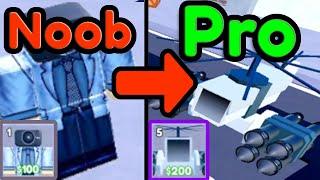 Toilet Tower Defense NOOB to PRO Roblox Funny Moments