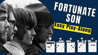 Fortunate Son Play Along With Chords Lyrics & Timing