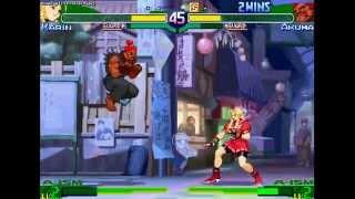 Street Fighter Alpha 3 @ Fightcade - blue3 (Karin) vs TR7979 (Akuma) [1080p/60fps]