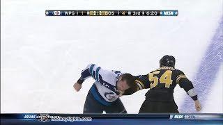 Mark Stuart vs Adam McQuaid Jan 4, 2014