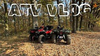 ATV Vlog iesire la padure cu CF Moto 520l si Yamaha Grizzly 700