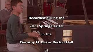 2023 Spring Recital - "Etude" by D. Kabalevsky - Samuel T., piano