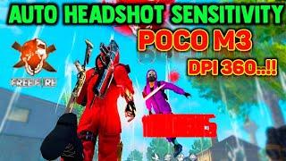 Poco M3/M3 Pro Free Fire Headshot setting 2024  Best  Settings | Sensitivity + Hud Settings