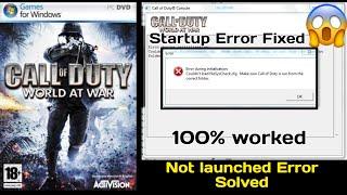 Call Of Duty World At War Not Launching Crash Fix  | ( Couldn't Load filesyscheck.cfg ) Error Fix