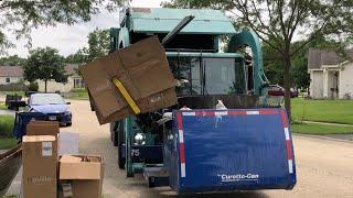 Brand New Diesel ACX Garbage Truck On Recycle + Bulk Cardboard