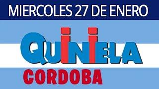 Resultados de la Quiniela de Córdoba y Loteria de Córdoba del Miércoles 27 de Enero del 2021