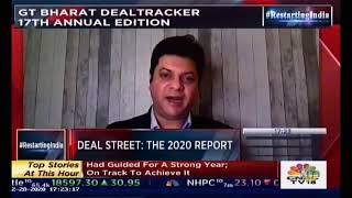 Prashant Mehra from Grant Thornton Bharat on CNBC TV18 presenting Annual Dealtracker 2020 insights