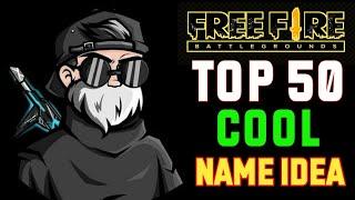 Top 50 cool Unique names for free fire players l best branded names for free fire players l ff names