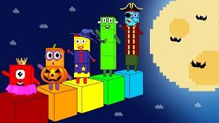 Pattern Palace | The Giant Numberblocks Mix Level Up | Numberblocks spooky time  | Game Animation