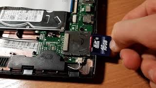 Мой старый нетбук Asus) Обслуживание: замена батарейки Bios и ремонт слота для SD карт.