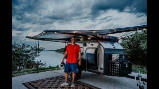 Epic scenery and a surprise guest on this overnight mini camper trip.