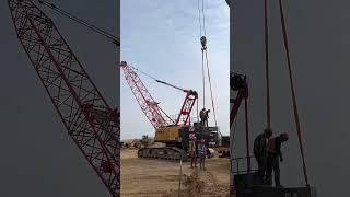 Crawler 100 tons crane assembly process- Good tools and machinery make work easy