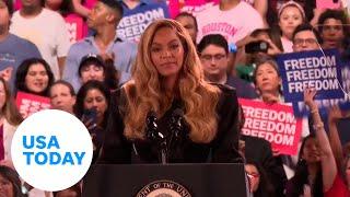 BeyWatch: Beyoncé headlined Kamala Harris rally in Houston, Texas | USA TODAY