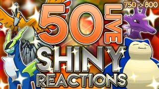 50 POKEMON SHINY REACTIONS EN LIVE | MONTAGE / COMPILATION | 750-800