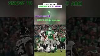 Is Saquon or Derrick Henry better?#nfl #football #saquonbarkley #derrickhenry #eagles #ravens #top3