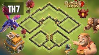 Расстановка 7 ТХ | Лучшая база для кубковТХ7 Clash of Clans