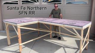 Build Better Model Railroad Foamboard Benchwork (Table Support) for My Santa Fe Northern Railroad